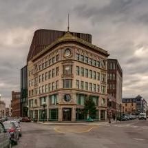 Boston Public School HQ building in Roxbury, MA